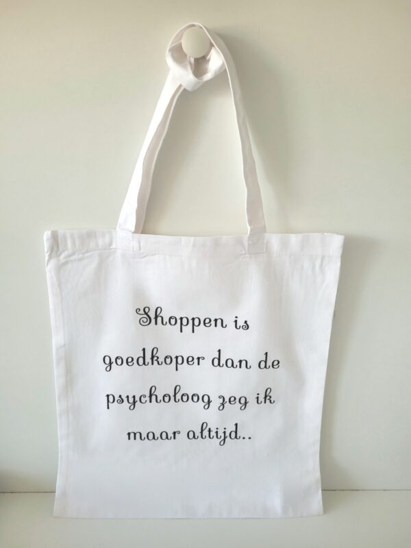 shoppers met tekst of afbeelding naar keuze