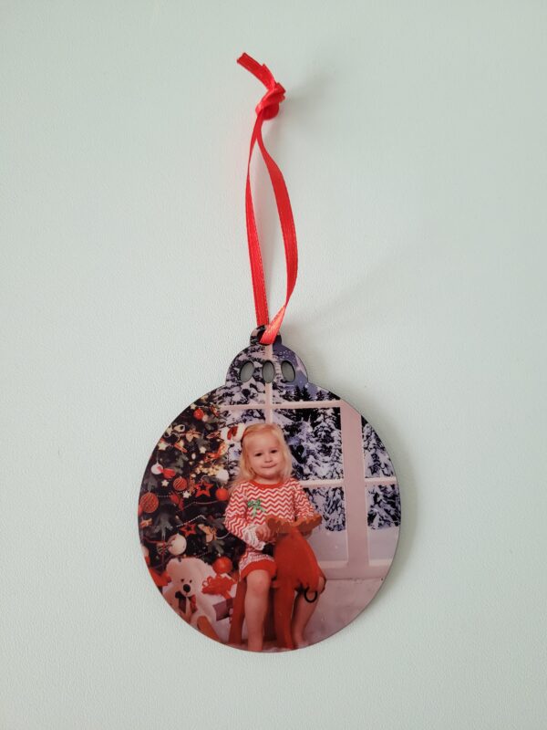 20231028_143905 2x Kerstballen met foto aan beide zijdes (dus 2 stuks) voor maar 10,-!