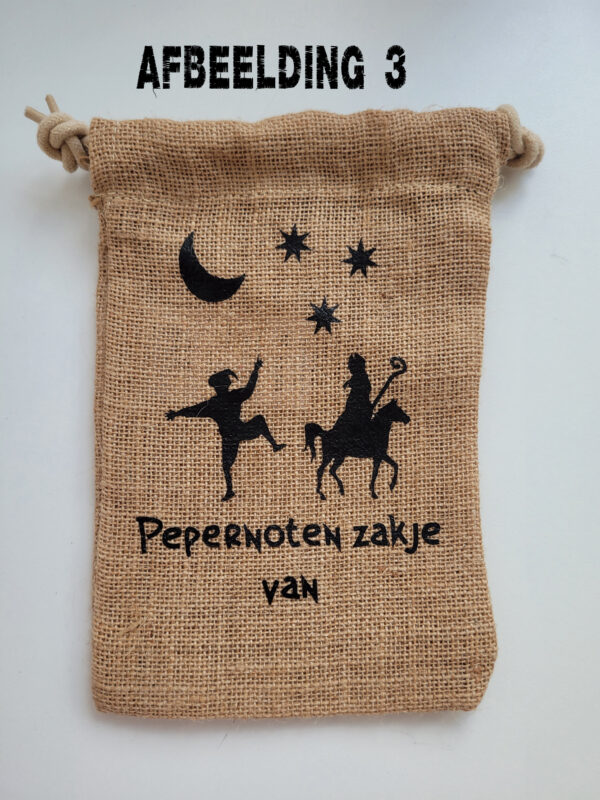 actie ! pepernotenzak en pietenmuts met naam samen set!