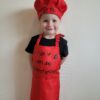 Hulpje van de Pepernotenpiet Keuken schort en koks muts met naam!
