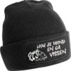 leuke warme zwarte en/of roze rcs wintermutsen met onze eigen rcs teksten. (tekst kleur: wit/glow in the dark)