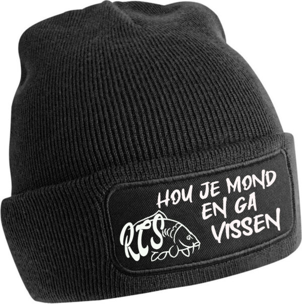 leuke warme zwarte en/of roze rcs wintermutsen met onze eigen rcs teksten. (tekst kleur: wit/glow in the dark)