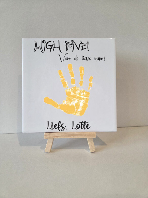 1000039509 keramieke tegel met sticker tekst of afbeelding incl. standaard