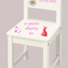 stoel kopiëren peuter/kinder stoeltje wit met eigen naam of tekst
